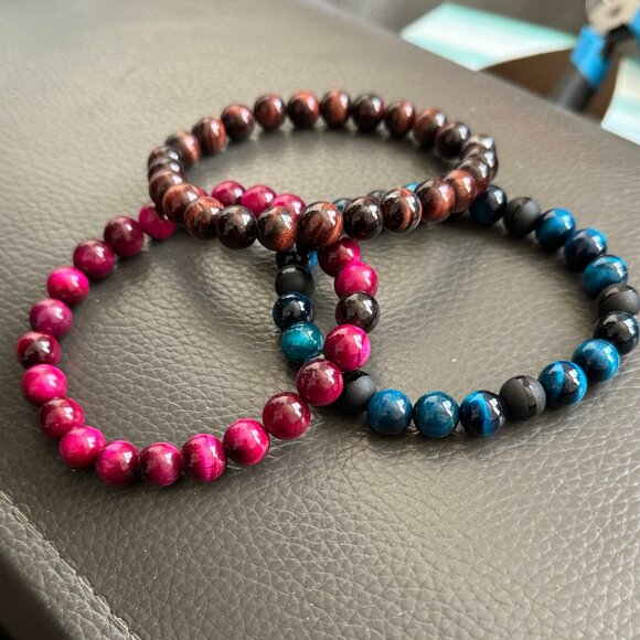 10MM Natural Gemstone Bracelet - Picture 6 of 9